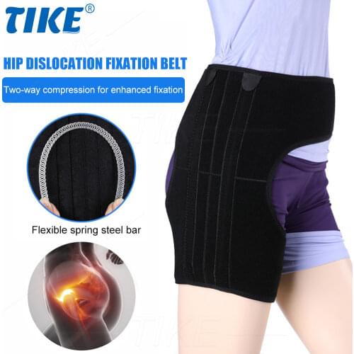 TIKE Groin Hip Brace for Sciatica Pain Relief Support Wrap Hip Flexor Recovery Injury Sprain Relief Hernia Hamstring Belt Unisex
