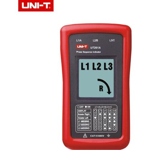 UNI-T UT261A Phase Sequence and Motor Rotation Indicatior AC 40-690V Max 400Hz