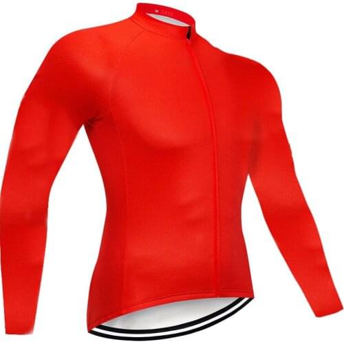 Long Sleeve Cycling Jersey Bicycle MTB Bike Clothing Sports Shirt Red Motocross Mountain Road Ride Cycle Max Top Downhill Jacket