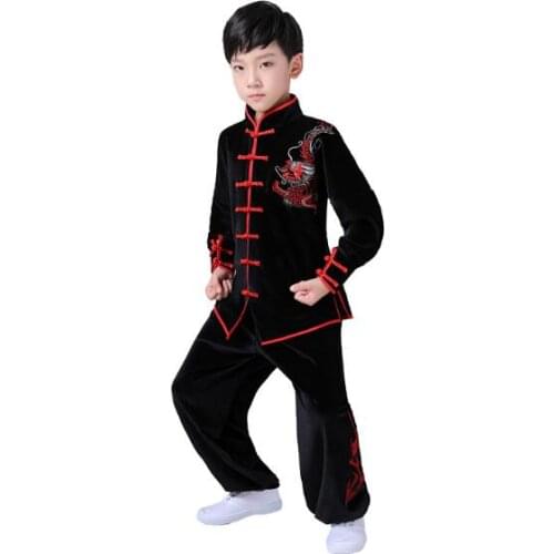 High quality 2020 chinese kungfu uniform wushu Coaplay Costume martial arts Traditional Uniform Suit Boys Girls Performance Set
