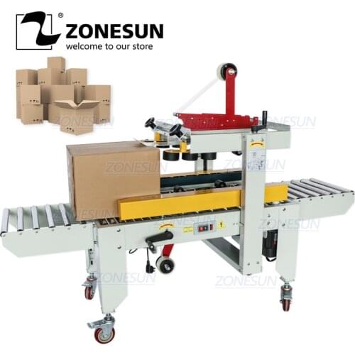 ZONESUN 4030 Automatic Carton Sealer Carton Sealing Machine Adhesive Tape Box Case Both Sides of the Conveyor Package Machine