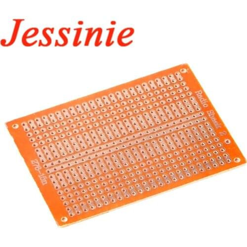 10PCS 5*7 PCB Universal Board 5x7 cm 2.54mm PF Single Side Prototype Paper Circuit Board 2-3 Connecting Hole Bakelite Experiment