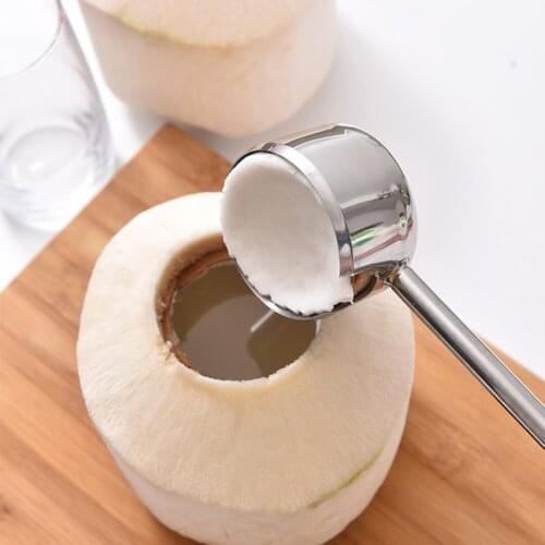 3Pcs/Set Stainless Steel Coconut Shell Opener Puncher Rubber Hammer Kitchen Tool puncher pierce shell everything for the kitchen