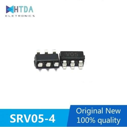 20pcs/lot SRV05-4 SRV05-4.TCT V05 TVS/ESD SOT23-6 In Stock