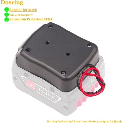 For Bosch 18V BAT609 BAT614 Battery Power Mount Connector Adapter Dock Holder w 12 awg Wires