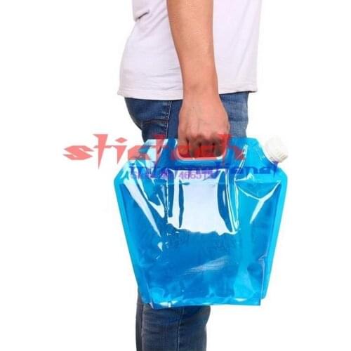 By dhl or ems 200pcs 5L Ultra-Durable Lightweight Drinking Water Bags bpa Free Foldable Water Carrier Container