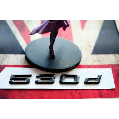 Emblem Badge Decal Trunk Rear ABS for BMW 5 Series 523d 525d 530d Matt Black Chrome Stylish Car Exterior Stickers