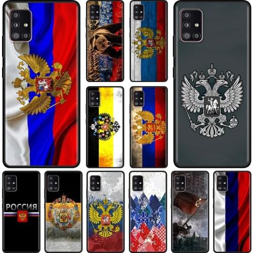 Flag Russian bear eagle Phone Cover For Samsung A71 A51 A52 A12 A21s A21 A32 A91 A72 A42 A41 A31 A11 Case TPU Fundas Soft Capa