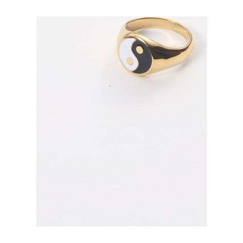 Joolim PVd Gold Finish Wave Stainless Steel Rings for Women Irregular Ring Tarnish Free Jewelry