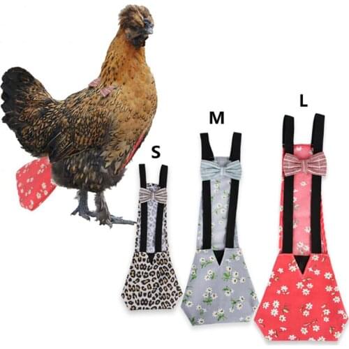 Reusable Elastic Back Belt Bow Nappy Poultry Cloth Diaper for Gooses Duck Chicken Hen