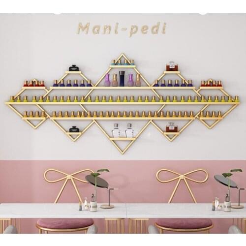 Nail Shop Placement Shelf Diamond Placement Nail Polishing Gel Shelf Display Shelf Wall Hanging Wall web celebrity