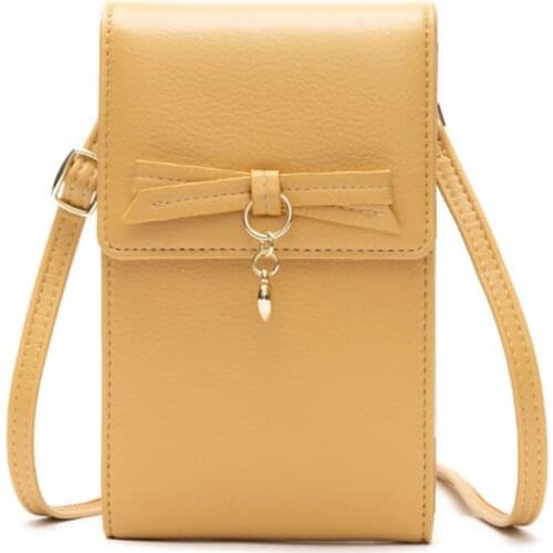 New Women Messenger Bag Pu Leather Shoulder Bags Female Phone Wallet Hasp Handbags Large Capacity Bags for Girls Phone Purses