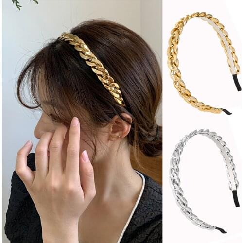 FNIO 2021 New Women Elegant Hairbands Sweet Headband Hair Bundle Lady Hair Hoops Fashion Accessories