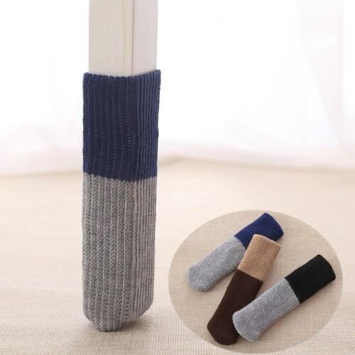 New 16pcs Double Thickness Chair Leg Socks High Elastic Knitted Furniture Leg Covers Floor Protectors Anti-Noise Table Feet Pad