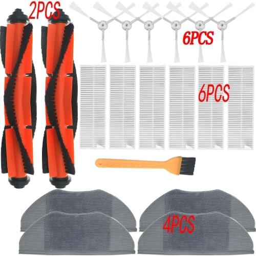 Main Brush Side Brush Filter Dishcloth Set For Xiaomi Mijia G1 MJSTG1 Vacuum Cleaner Home Appliance Parts Replacement