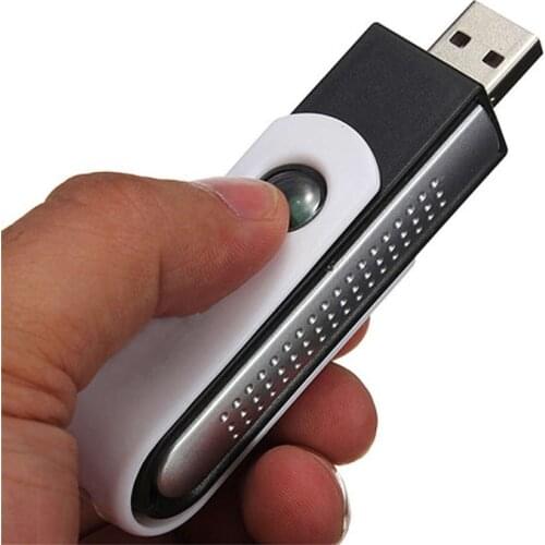 Portable Rotatable USB Car Ionic Air Purifier Ozone Oxygen Ionizer Cleaner