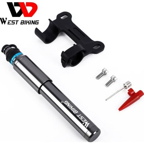 WEST BIKING Portable Bicycle Pump Cycling Inflator Hand Pump For Bicycle 150PSI Presta/Schrader Road MTB Mountain Bike Pump