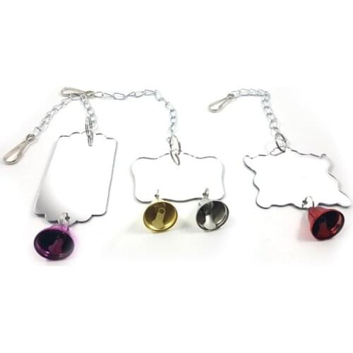 Birds Parrot Toys Hanging Cages Decor Swing Fun Accessories Mirror Pets Toy Bells Interactive Treat Puzzle Parakeet