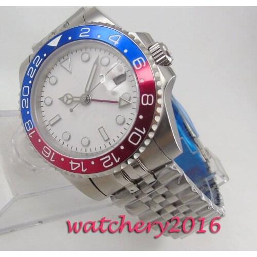 Luxury Sapphire Glass 40MM sterile Dial GMT sapphire Mens Watch jubilee strap Automatic movement relogio men Luminous Watch