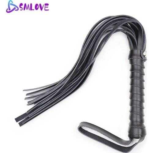 SMLOVE Maroon Whip Bdsm Sex Product Role-Playing Flogger Beat Whip Sex Toys For Men Women Adult Slave Game Flirting Accessories