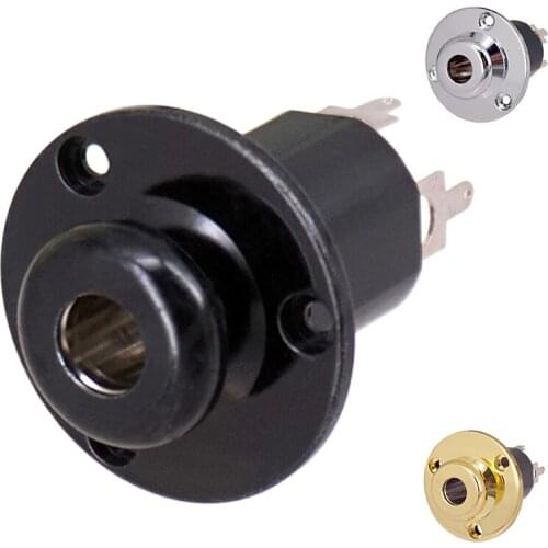 Bass Guitar Output Input End Pin Jack-6.35 Acoustic Guitar Equalizer EQ Preamp Socket 6.35mm Guitar Accessories