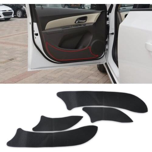 Carbon Fiber Door Plank Protective Anti Kick Film Sticker Fit for CHEVROLET CRUZE 2008 2009 2010 2011 2012 2013 2014 2015