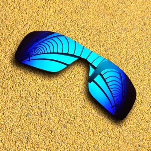 Ice Blue Mirrored Polarized Replacement Lenses for Batwolf Sunglasses Frame 100% UVA & UVB