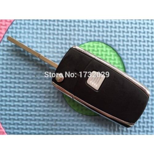 1Pcs New Replacement Folding Key Shell For Fiat 1 Buttons Remote Flip FOB Case Cover With Blank Uncut Blade No Logo Auto Parts