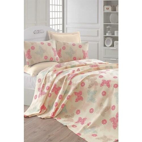 2021 PIQUE Bed Linen Quilt Modern Summer Cotton Bed Linens For Summer Coverlet Queen Size Covers Bedclothes Duvet Cover Pink