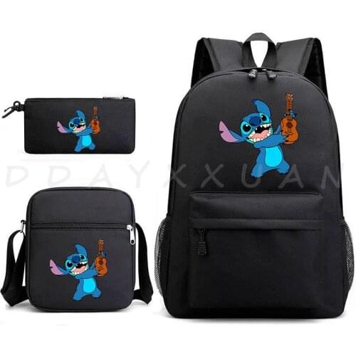 3D MINECRAFT Backpack Hot Game Pencil Case Shoulder Bag Anime 3 Pcs Set Fashion Bookbag Bagpack School Bag