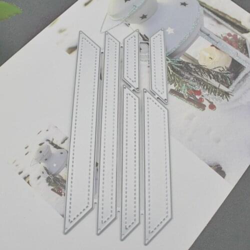 6pcs Quadrilateral Irregular Metal Cutting Dies Stencils For DIY Scrapbooking Decor Embossing Handcraft Die Cutting Template