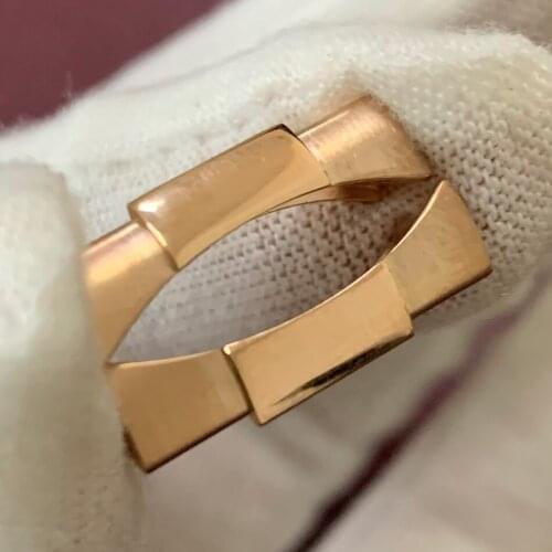 Rose gold modified watch accessories thickened 2.0 thick ear loops plus strap link 20 mm, suitable for real high-quality use