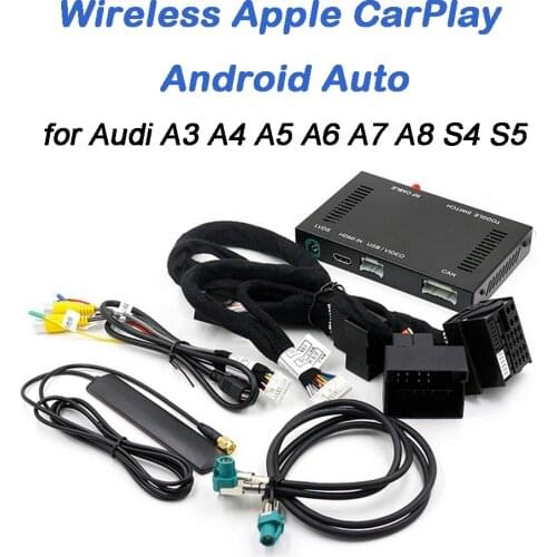 For Audi Wireless Apple CarPlay for Audi S5 S4 A3 A4 A5 A6 A7 A8 Q2 Q3 Q5 Q7 MMI Car Play Android Auto Mirror Reverse Camera