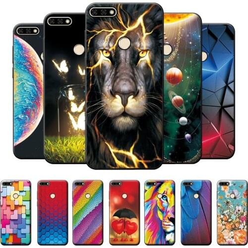 Case For Huawei Y7 Prime 2018 Case Cover on Y7 Prime 2018 TPU Cases Fashion Soft Silicone For Huawei Y7 Prime 2018 Case Bumper