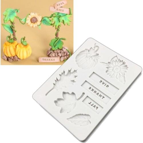Chrysanthemum Pumpkin Silicone Mold Sugarcraft Chocolate Cupcake Baking Mold Fondant Cake Decorating Tools