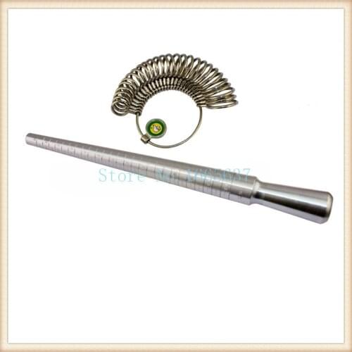 Ring Gauge Metal Finger Sizer Tool Jewelry Tools Measure 0-13 US + Aluminum Alloy 4 in 1 Ring Measuring Stick EU US JAPAN HK SET