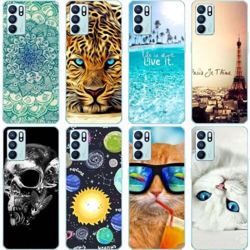 Fashion Soft silicone TPU Back Cover For OPPO Reno 6 for OPPO Reno 6 Pro Phone Funda Case For OPPO Reno 6 Plus Cute Cartoon Case