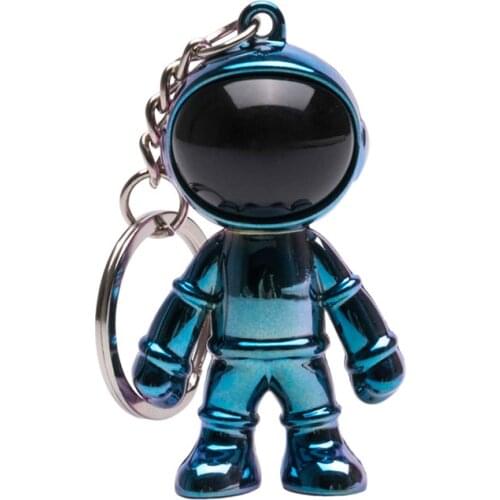 Stainless Steel 3D Astronaut Key Chains Holder For Man Space Robot Spaceman Keychain Bag Car Pendant Keyring Trendy Jewelry Gift