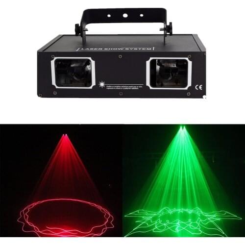 Factory Outlet Laser Lamp 2 Hoofd Laser Dual Gat Stage Effect DMX512 Verlichting Voor Dj Disco Party Ktv Nachtclub En dance Floo