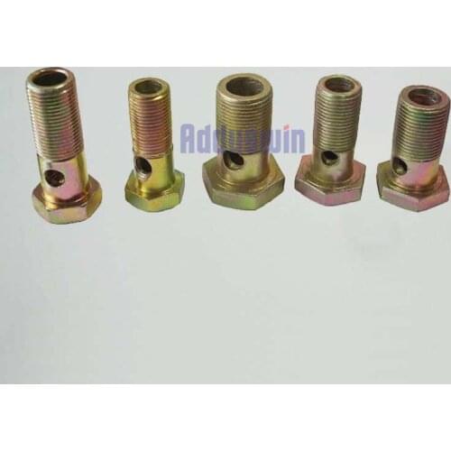 Single double hole M6 M8 M10 M12 M14 m16 m8 hollow screw Diesel engine oil recyle return tubing hinge hydraulic oil bolt Screw