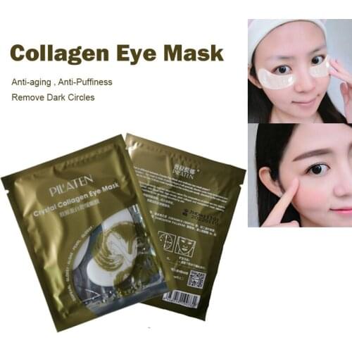 By DHL 500 Pairs Pilaten Collagen Eye Mask Hot Eye Patches Anti-aging Anti-Puffiness Dark Circles Eyes Care Wholesale