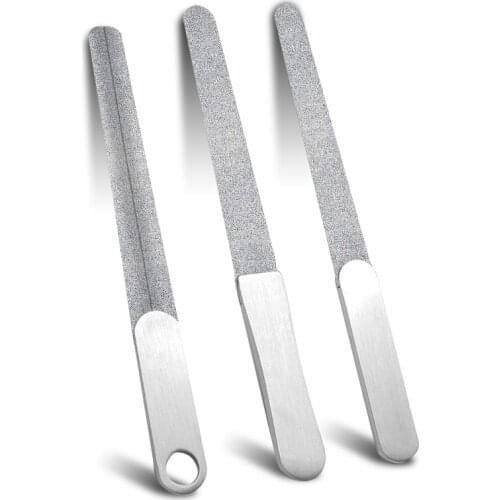 1pcs Nail Files Professional Stainless Steel Nail Buffers Durable Nail Sanding Grinding Buffers Manicure Nail Art Tool