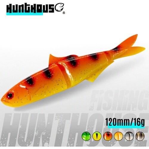 Hunthouse savage gear Cannibal 4 play soft fishing lure 120mm/16g Bait wobblers silicone swimbait for pike trout pesca LW235
