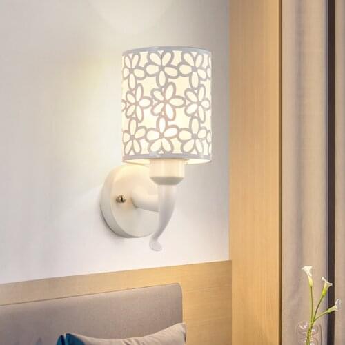 Nordic wall lamp bedroom bedside light acrylic metal wall decor led chambre corridor stair light dimmable modern led wall light