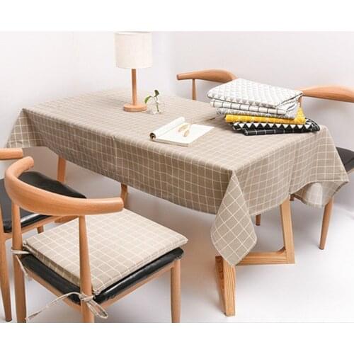 Variety Geometric Decorative Linen Tablecloth Waterproof Oilproof Thick Rectangular Wedding Dining Table Cover Tea Table Cloth