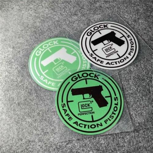 Car Styling Decals Auto Body Window Motorcycle Helmet Guitar Laptop Stickers for Glock G18 Perfection Pistols Action