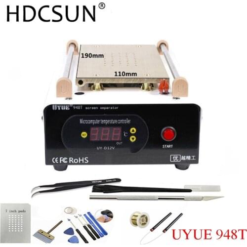 UYUE 948T Preheat Separator Built-in Vacuum Pump Split Screen Machine Heating Platform 7 Inches Phone Disassemble Repair Tool