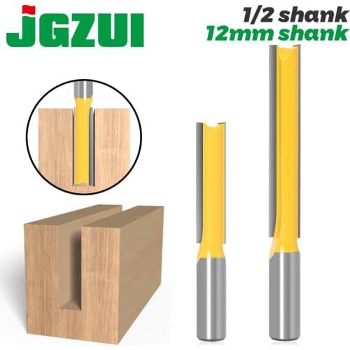 1 pc Straight/Dado Router Bit 1/2" Dia. X 2" X 3"Length - 1/2" 12mm Shank Woodworking cutter Wood Cutting Tool