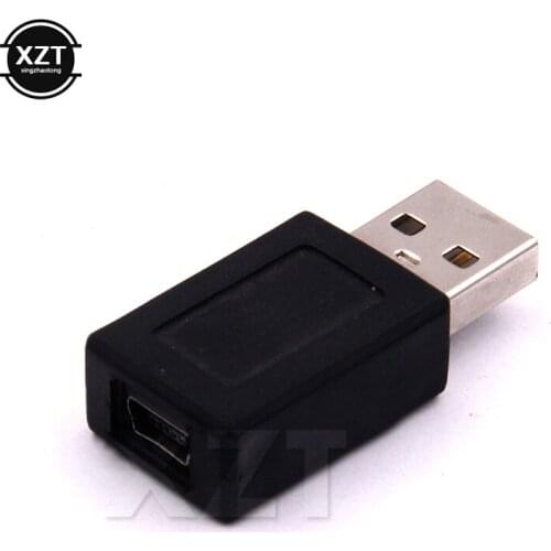 1PCS USB 2 Mini 5P cable adapter T port connector Male to female revolution for car MP4 Phone newest