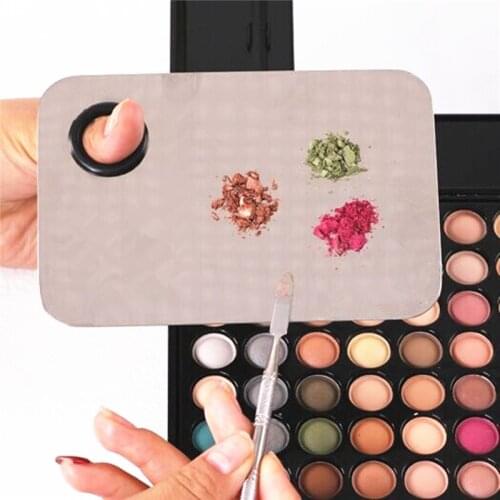 1pcs High Quality Cosmetic Makeup Mixing Palette Spatula Tool Hands-free Matte Packaging Stainless Steel